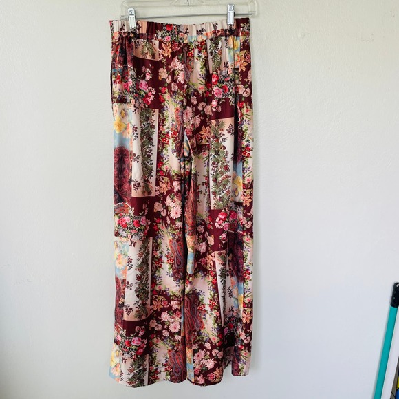 Boston Proper Size S Patchwork Palazzo High Waisted pants - Picture 7 of 13